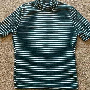 Forever, 21 striped women’s short sleeve top shirt large